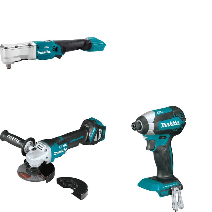 Makita XAG20Z Cut-Off/Angle Grinder W/ XLT04Z Angle Impact Wrench and FREE XDT13Z Impact Driver