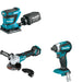 Makita XAG20Z Cut-Off/Angle Grinder W/ XOB02Z Finishing Sander and FREE XDT13Z Impact Driver