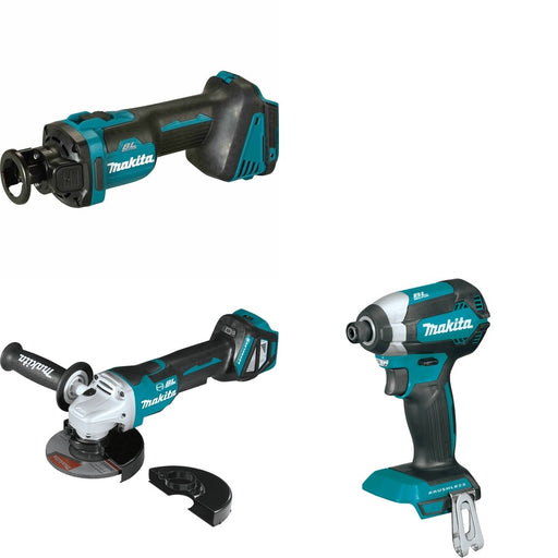 Makita XAG20Z Cut-Off/Angle Grinder W/ XOC02Z Cut-Out Tool and FREE XDT13Z Impact Driver