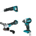 Makita XAG20Z Cut-Off/Angle Grinder W/ XRJ05Z Recipro Saw and FREE XDT13Z Impact Driver