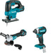 Makita XAG20Z Cut-Off/Angle Grinder W/ XVJ04Z Jig Saw and FREE XDT13Z Impact Driver