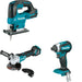 Makita XAG20Z Cut-Off/Angle Grinder W/ XVJ04Z Jig Saw and FREE XDT13Z Impact Driver