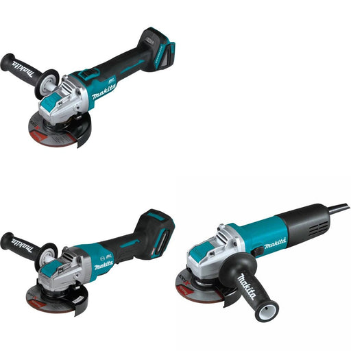 Makita XAG25Z Angle Grinder Kit W/ GAG13Z Grinder and FREE GA4570 Grinder