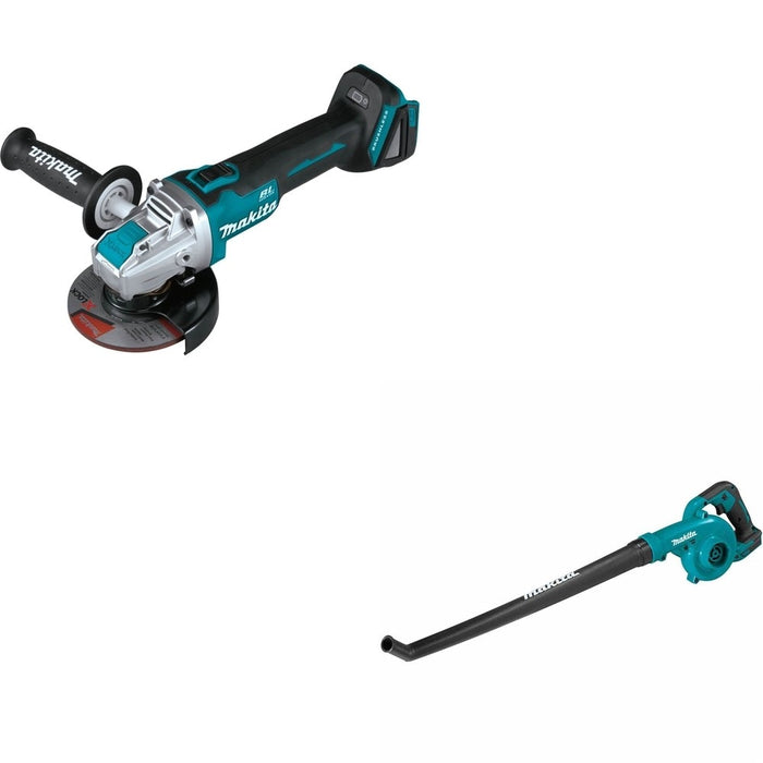 Makita XAG25Z 4-1/2" / 5" W/ XBU06Z 18V LXT Lithium-Ion Cordless Floor Blower (Tool Only)