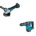 Makita XAG25Z 18V LXT 4-1/2" / 5" X-LOCK Angle Grinder, with AFT W/ XKH01Z AVT Power Scraper