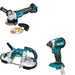 Makita XBP02Z Portable Band Saw W/ XAG11Z Angle Grinder and FREE XDT13Z Impact Driver
