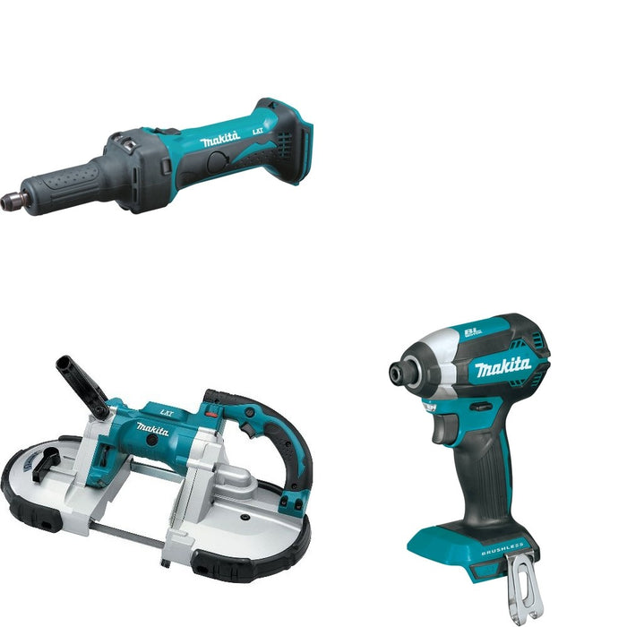 Makita XBP02Z Portable Band Saw W/ XDG01Z Die Grinder and FREE XDT13Z Impact Driver