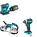 Makita XBP02Z Portable Band Saw W/ XOB02Z Finishing Sander and FREE XDT13Z Impact Driver
