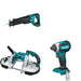 Makita XBP02Z Portable Band Saw W/ XRJ05Z Recipro Saw and FREE XDT13Z Impact Driver