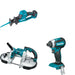 Makita XBP02Z Portable Band Saw W/ XRJ08Z Recipro Saw and FREE XDT13Z Impact Driver