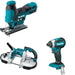 Makita XBP02Z Portable Band Saw W/ XVJ05Z Jig Saw and FREE XDT13Z Impact Driver