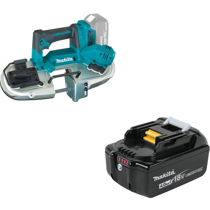 Makita XBP04Z 18V LXT Band Saw, Tool Only W/ BL1840B 18V LXT Lithium-Ion 4.0Ah Battery