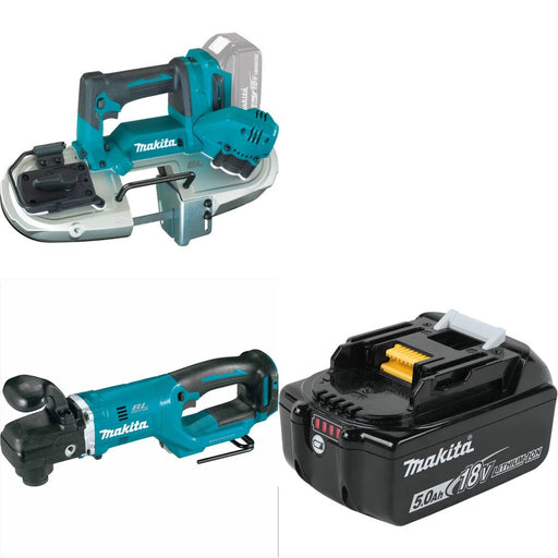 Makita XBP04Z Band Saw Kit W/ XAD06Z Right Angle Drill and FREE BL1850B Battery