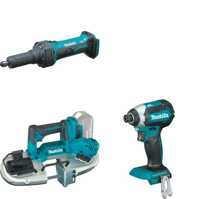 Makita XBP04Z Compact Band Saw W/ XDG01Z Die Grinder and FREE XDT13Z Impact Driver