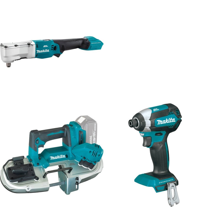 Makita XBP04Z Compact Band Saw W/ XLT04Z Angle Impact Wrench and FREE XDT13Z Impact Driver