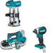 Makita XBP04Z Compact Band Saw W/ XTR01Z Compact Router and FREE XDT13Z Impact Driver