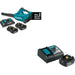 Makita XBU02PT1 18V X2 (36V) LXT Brushless Blower Kit with 4 Batteries W/ BL1850BDC1 Battery