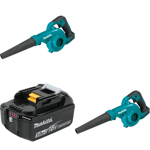 Makita XBU05Z 18V LXT Blower, 2 Pack Kit W/ FREE BL1850B 18V 5.0Ah Battery