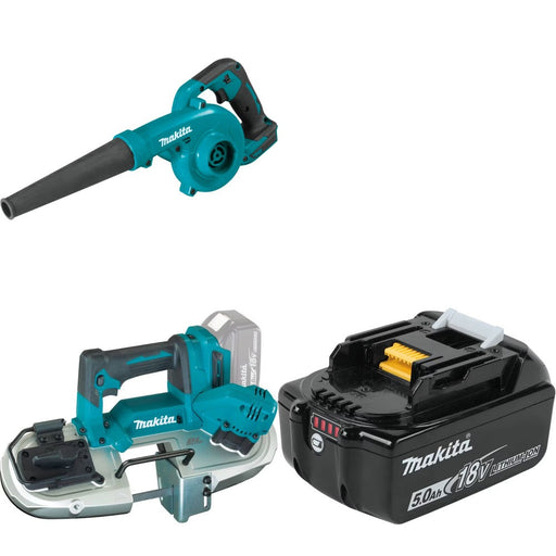 Makita XBU05Z Blower Kit W/ XBP04Z Band Saw and FREE BL1850B Battery