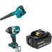 Makita XBU05Z Blower Kit W/ XWT18Z Impact Wrench and FREE BL1850B Battery