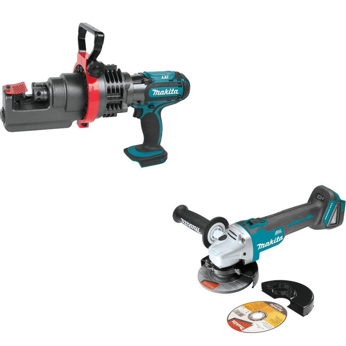 Makita XCS01Z Rebar Cutter Kit W/ FREE XAG04Z 4-1/2"/5" Angle Grinder