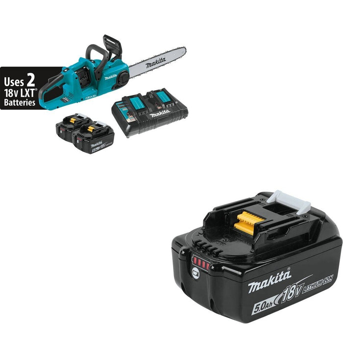 Makita XCU04PT 18V X2 (36V) Brushless Cordless 16" Chain Saw W/ FREE BL1850B 5.0Ah Battery