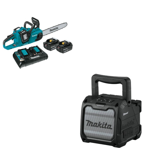 Makita XCU04PT1 16in Chain Saw Kit W/ FREE XRM08B Speaker