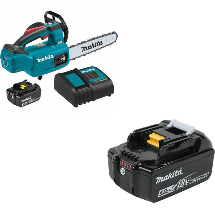 Makita XCU06SM1 18V LXT 10" Top Handle Chain Saw W/ FREE BL1850B 5.0Ah Battery