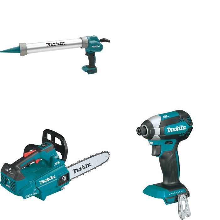 Makita XCU08Z Top Handle Chain Saw W/ XGC01ZB Caulk and Adhesive Gun and FREE XDT13Z