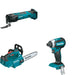 Makita XCU08Z Top Handle Chain Saw W/ XMT03Z Oscillating Multi-Tool and FREE XDT13Z