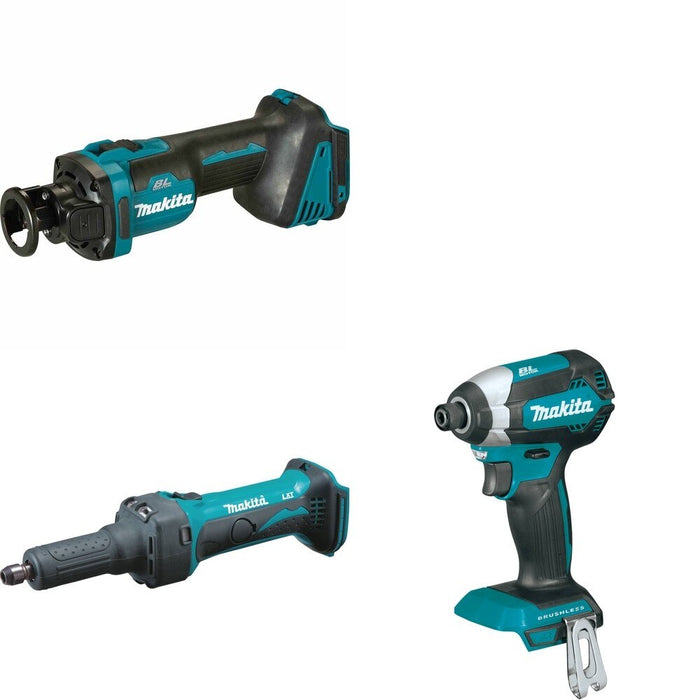 Makita XDG01Z Die Grinder W/ XOC02Z Cut-Out Tool and FREE XDT13Z Impact Driver