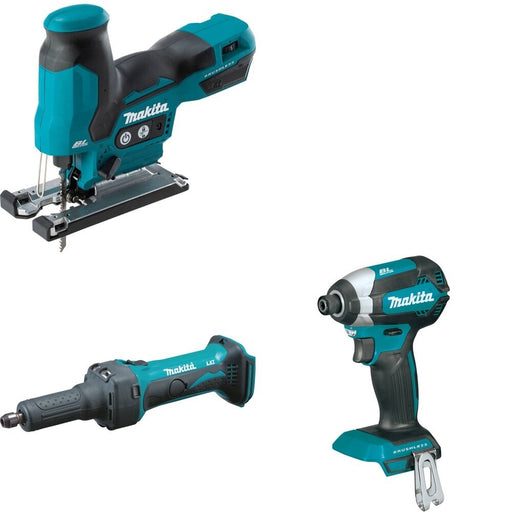 Makita XDG01Z Die Grinder W/ XVJ05Z Jig Saw and FREE XDT13Z Impact Driver