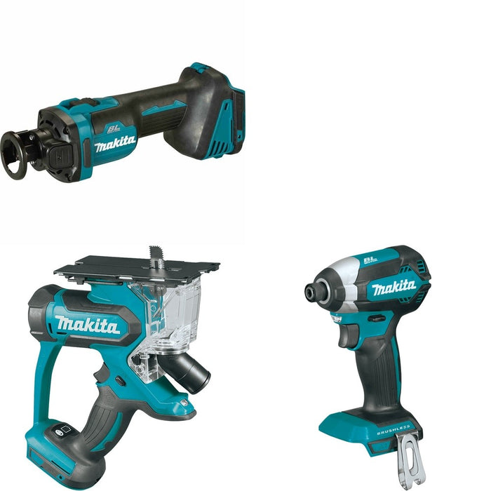 Makita XDS01Z Cut-Out Saw W/ XOC02Z Cut-Out Tool and FREE XDT13Z Impact Driver