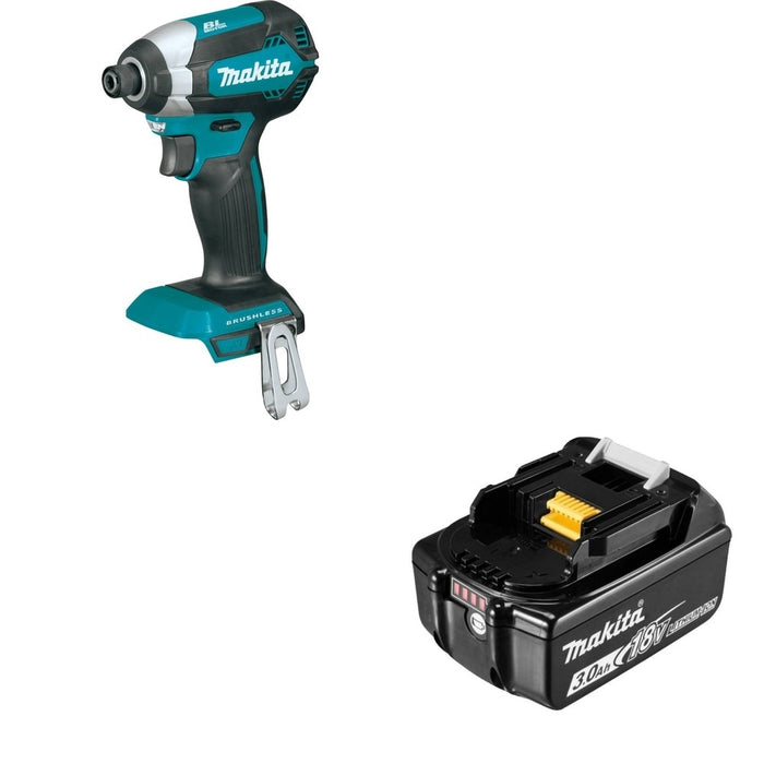 Makita XDT13Z Impact Driver Bare Tool W/ BL1830B 18V LXT Lithium-Ion 3.0Ah Battery