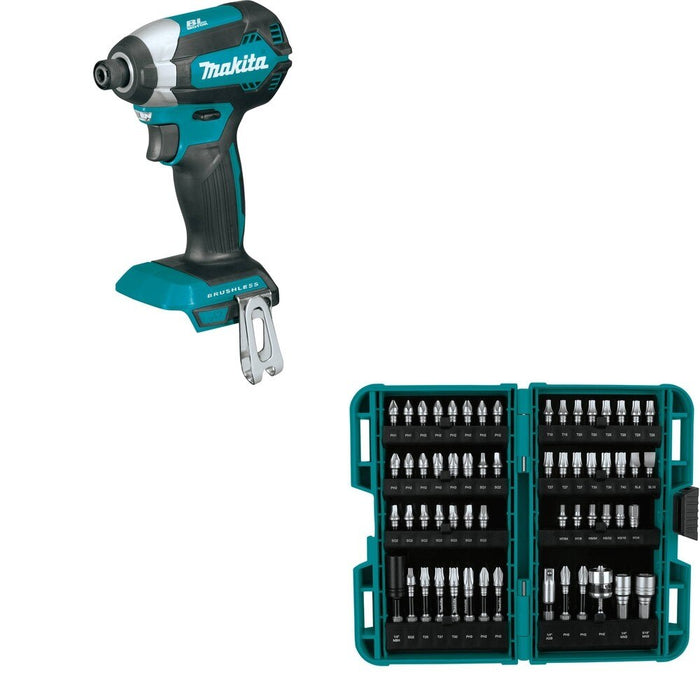 Makita XDT13Z 18V LXT Li-Ion Brushless Cordless Impact Driver W/ FREE E-01644 Bit Set