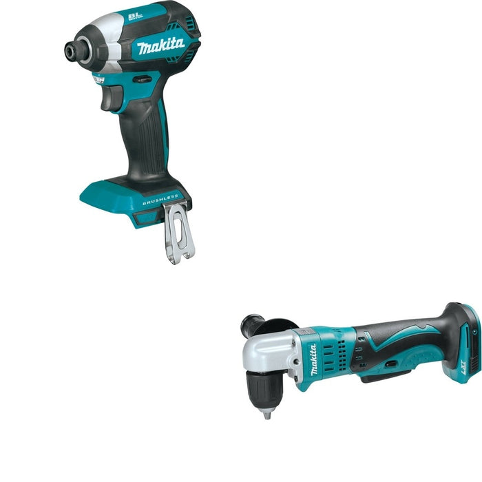 Makita XDT13Z 18V LXT Li-Ion Brushless Cordless Impact Driver Bare Tool W/ XAD02Z 3/8" Angle