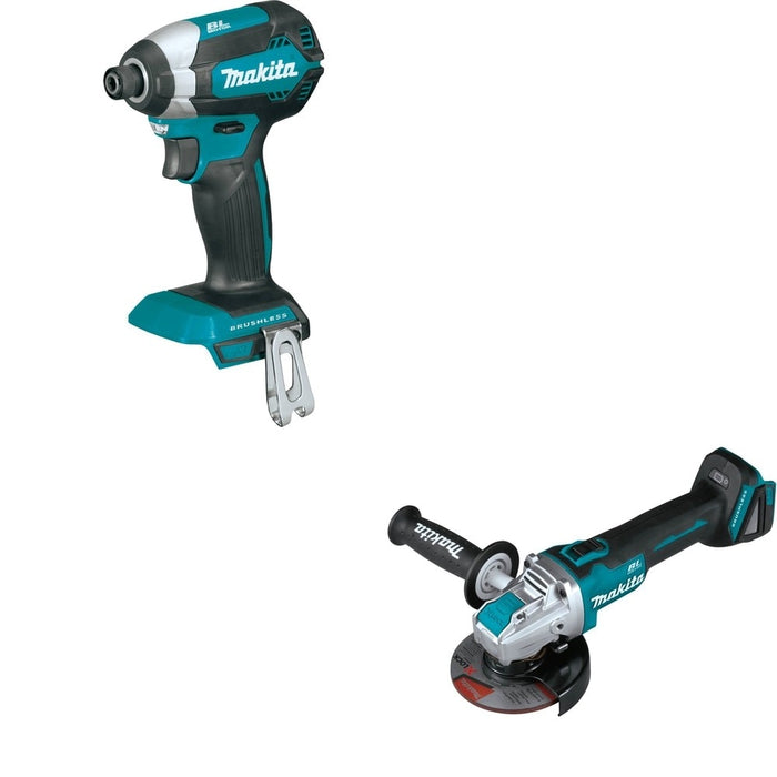 Makita XDT13Z 18V LXT Li-Ion Brushless Cordless Impact Driver Bare Tool W/ XAG25Z 4-1/2" / 5"
