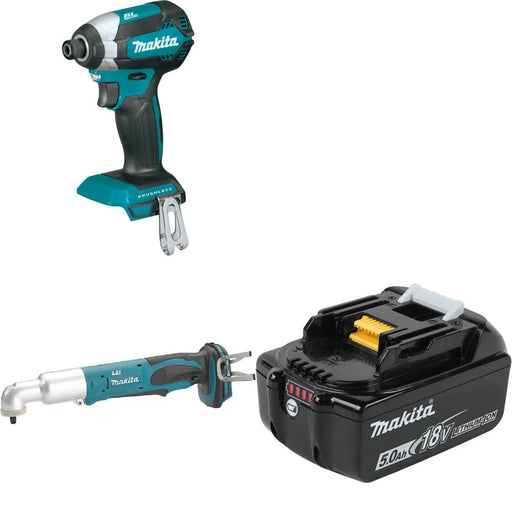 Makita Impact Driver Kit W/ Angle Impact Wrench and FREE Battery