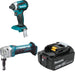 Makita XDT13Z Impact Driver Kit W/ XNJ01Z Nibbler and FREE BL1850B Battery