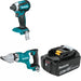 Makita XDT13Z Impact Driver Kit W/ Straight Shear and FREE Battery