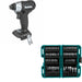 Makita XDT18ZB 18V LXT Sub-Compact Impact Driver W/ FREE E-01644 Bit Set