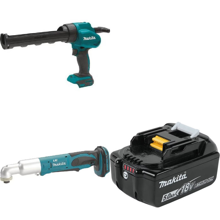 Makita XGC01Z Caulk Gun Kit W/ XLT01Z Angle Impact and FREE BL1850B Battery