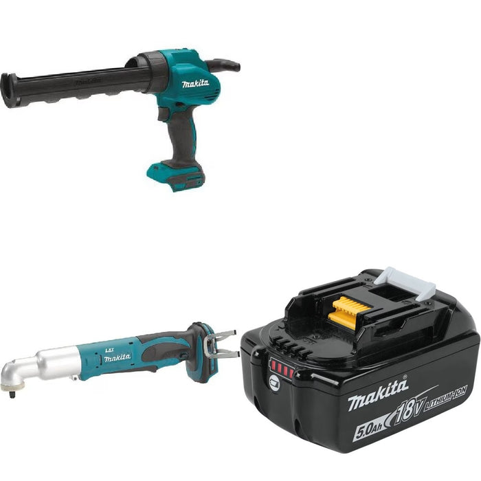 Makita XGC01Z Caulk Gun Kit W/ XLT02Z Angle Impact and FREE BL1850B Battery