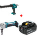 Makita XGC01Z 10oz Caulk & Adhesive Gun w/ XNJ01Z 16Ga Nibbler & FREE Battery
