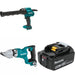 Makita XGC01Z Caulk Gun Kit W/ XSJ03Z Straight Shear and FREE Battery