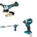 Makita XGC01ZB Caulk and Adhesive Gun W/ XAG11Z Angle Grinder and FREE XDT13Z Impact Driver