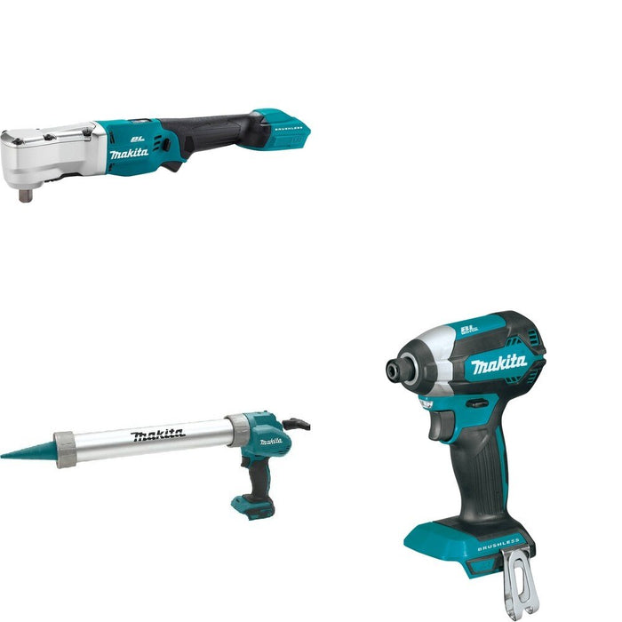 Makita XGC01ZB Caulk and Adhesive Gun W/ XLT05Z Angle Impact Wrench and FREE XDT13Z