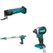 Makita XGC01ZB Caulk and Adhesive Gun W/ XMT03Z Oscillating Multi-Tool and FREE XDT13Z