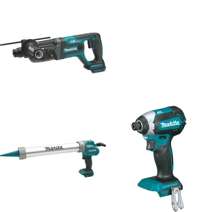 Makita XGC01ZB Caulk and Adhesive Gun W/ XRH04Z Rotary Hammer and FREE XDT13Z Impact Driver