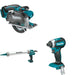 Makita XGC01ZB Caulk and Adhesive Gun W/ XSC03Z Metal Cutting Saw and FREE XDT13Z Impact Driver